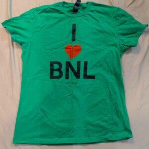 I heart BNL (Barenaked Ladies) music band short sleeve tshirt - XL - green NEW